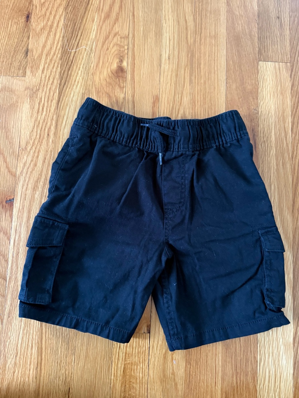 Boys black cargo shorts size 8